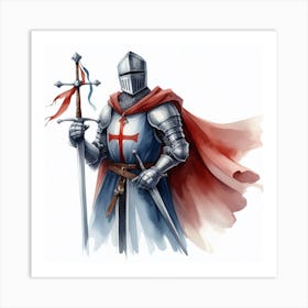 Medieval Knight 1 Art Print