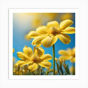 Yellow Flowers 10 Art Print