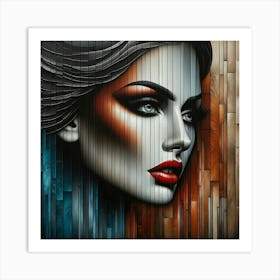 Portrait of a woman 7 Art Print