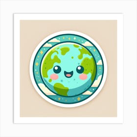 Earth Sticker 1 Art Print