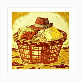 Laundry Basket 3 Art Print