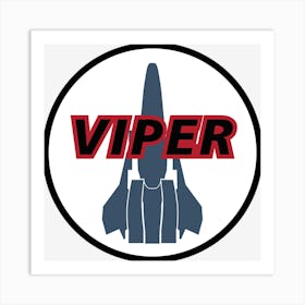 Viper Battlestar Galactica Art Print