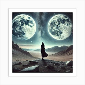 Two Moons.AI 1 Art Print