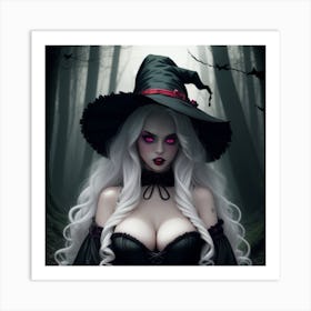 Witch In The Woods Art Print