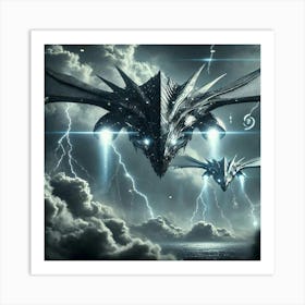 Cloudbreaker Recon Ships Stealth Technology Art Print