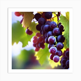 Grapes On The Vine 10 Art Print