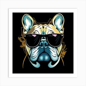 French Bulldog With Sunglasses 1 Art Print