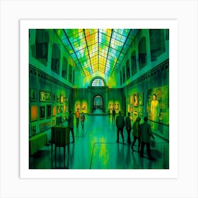 Green Gallery Art Print