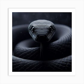 Black Snake Art Print