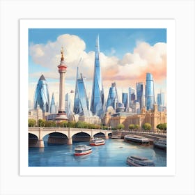 London Skyline Art Print