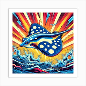 Electric Stingray, Pop Art 3 Art Print