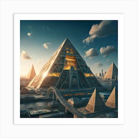 Egyptian Pyramids 5 Art Print