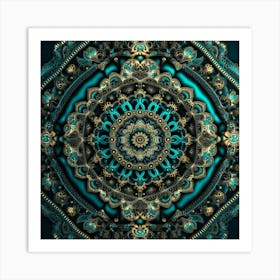 Abstract Mandala Art Print