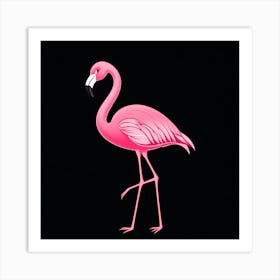 Pink Flamingo Art Print