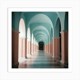 Hallway Stock Videos & Royalty-Free Footage 14 Art Print