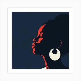 Silhouette Of A Woman 19 Art Print