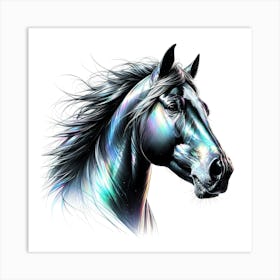 Creative Horse Visual 27 Art Print