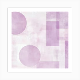 Abstract Lilac 1 Art Print