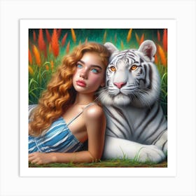 White Tiger 34 Art Print