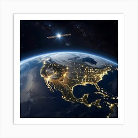 Earth From Space Art Print