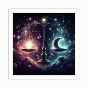 Astrology Scales 2 Art Print