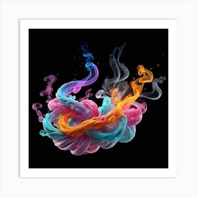 Smoke & Ink Dancing Art Print