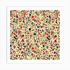 Jasmine Jive Bloom London Fabrics Floral Pattern 2 Art Print