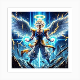"Warrior Goku Wings" [Risky Sigma] Art Print