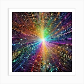 Rainbow Burst 3 Art Print