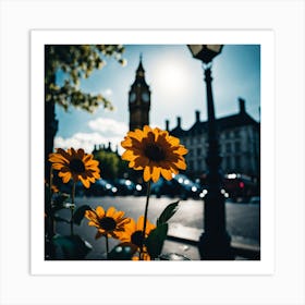 Flowers In London Photography (3) Art Print