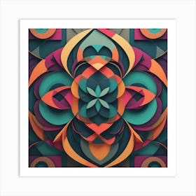 Abstract Mandala 1 Art Print