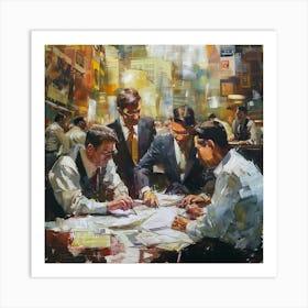 Asian Businessmen Art Print