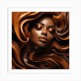 Chocolate Girl 1 Art Print