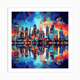 New York City Skyline 3 Art Print