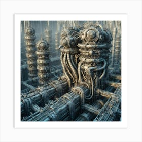 Futuristic City 3 Art Print