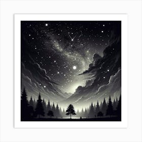 Night Sky 3 Art Print