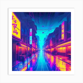 Neon Art Art Print