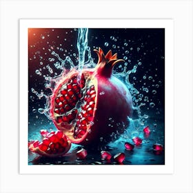 Pomegrenade closeup Art Print