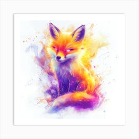 Fox Painting 3 Art Print