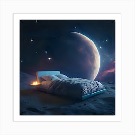 Sleep in Lunar Luxury Art Print