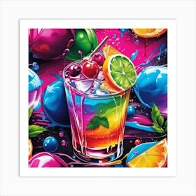 Colorful Drink 7 Art Print