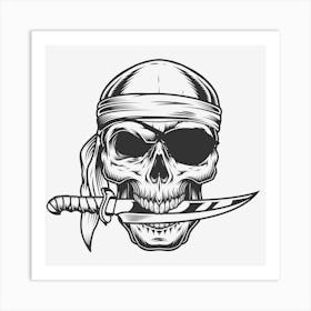 Pirate Skull Art Print