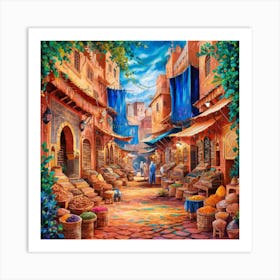 Moroccan Market 2 Art Print