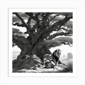 Lion King 18 Art Print