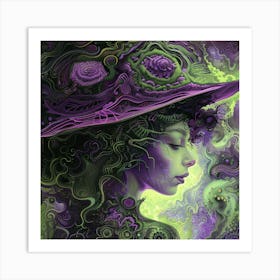 Psychedelic Woman 5 Art Print