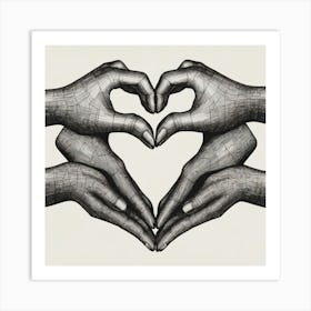 Heart Of Hands Art Print