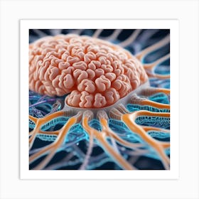 Brain Neuron Art Print