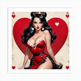 Pinup Queen Art Print