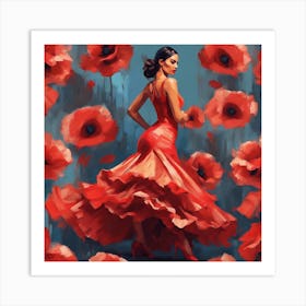 Flamenco Dancer 4 Art Print