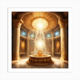 Golden Throne Art Print